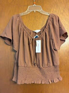 Pink Rose Women's Rust Crop Top